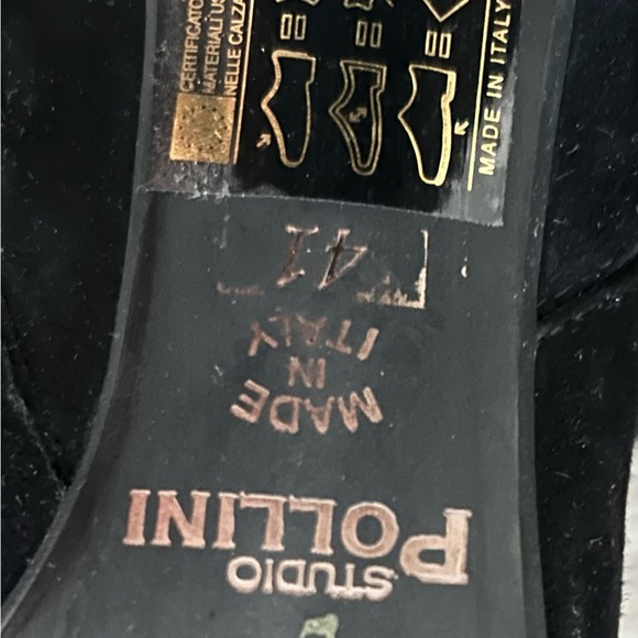 Studio Pollini 🇮🇹 Black Suede Ankle Boots - Picture 6 of 8